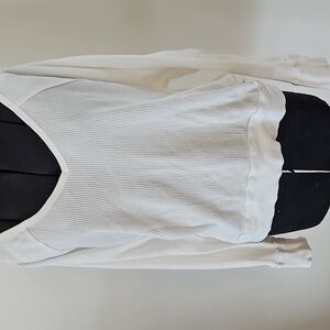 Like New Free People long sleeve Santa Clara 100% cotton Henley Top size Large